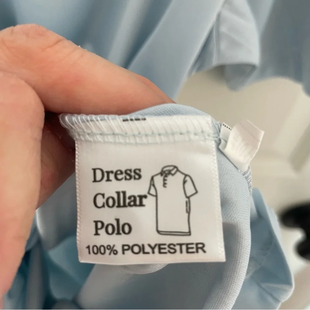 NWOT Collars & Co. Light Green English Spread Collar Dress Shirt Polo Small